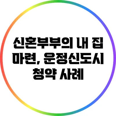 신혼부부의 내 집 마련, 운정신도시 청약 사례