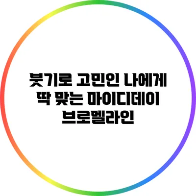 붓기로 고민인 나에게 딱 맞는 마이디데이 브로멜라인