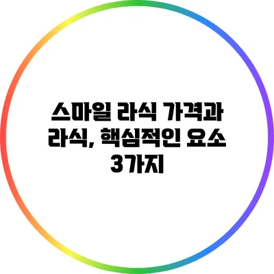 스마일 라식 가격과 라식, 핵심적인 요소 3가지