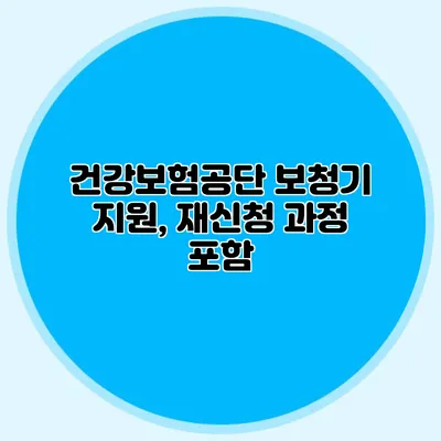 건강보험공단 보청기 지원, 재신청 과정 포함