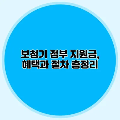 보청기 정부 지원금, 혜택과 절차 총정리